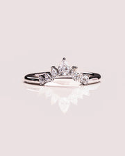 0.50 TCW Pear Cut Lab Grown Wedding Band Gift For Her Mapple Gems